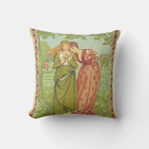 Coussin Élégant Romantique Vintage Saint-Valentin, Ère Vic