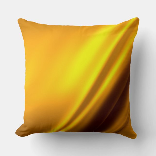 Coussin Elégant Satin Or Faux Texture Look (Recto)