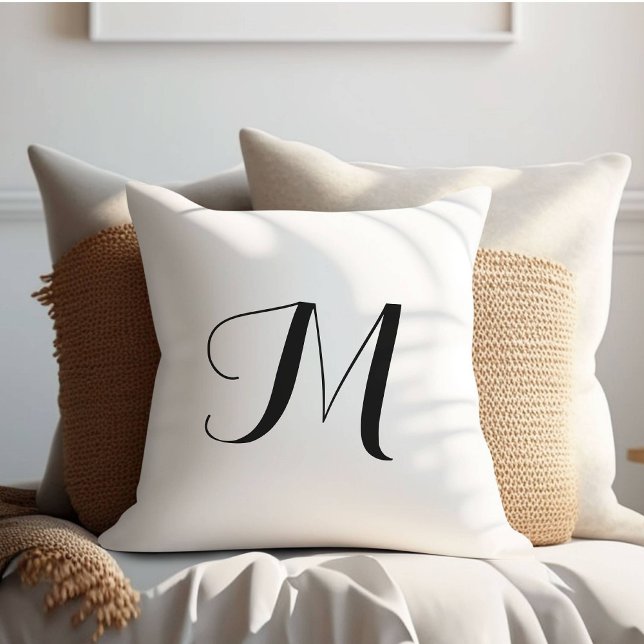 Coussin Élégant simple Jeu blanc (Créateur téléchargé)