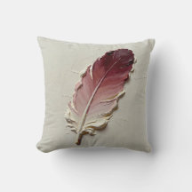 Élégant tableau d'huile 3D rose plume rouge lombai
