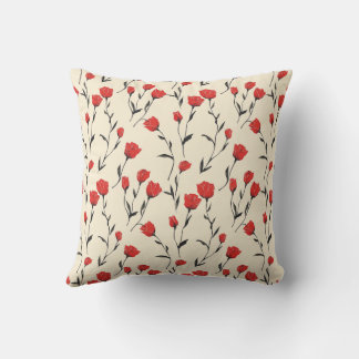 Coussin Elégant Unique Chic Romantique Floral Stylé