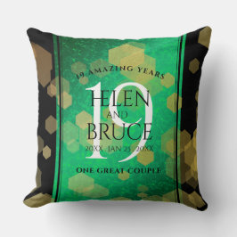 Coussin Élégante 19e anniversaire du Mariage de Jade