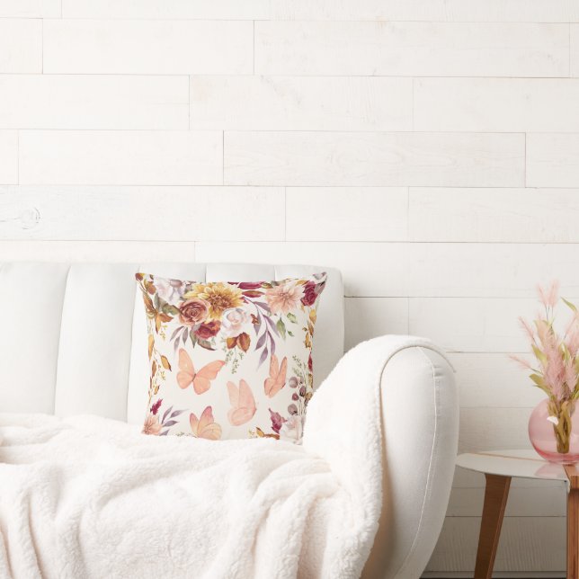 Coussin Elégante aquarelle Floral Jeu d'oreiller (Canapé)