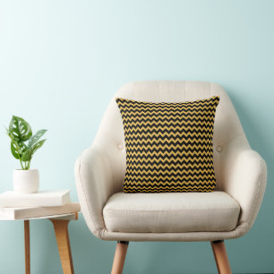 Coussin Élégantes rayures chèvre beige Tumeric