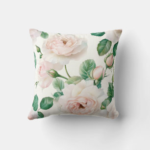 Coussin Élégantes Roses Rose Pâle de Style Élégant Fleur A