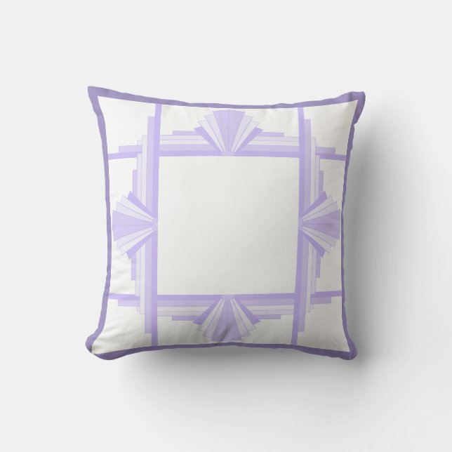 Coussin Elément Art déco en Cuisine lilas & violet (Recto)