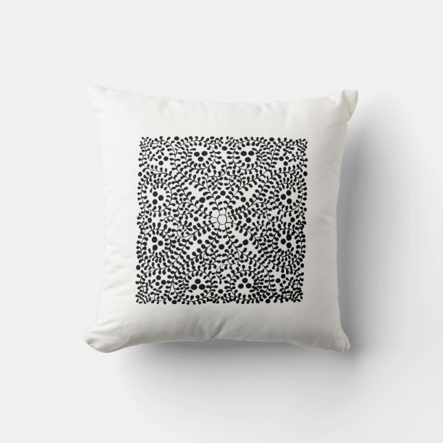 Coussin élément de conception florissant (Recto)