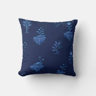 Coussin Éléments Botaniques Cyberpunk Mystiques à Minuit
