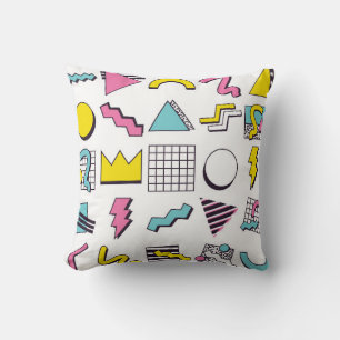 Coussin Éléments de conception Pop Memphis des années 90