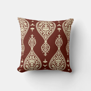 Coussin Éléments vintages sur un arrière - plan sombre