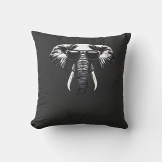 Coussin Éléphant cool pour extraverti, drôle