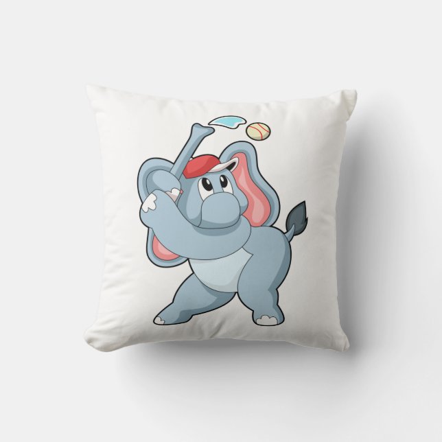Coussin Éléphant de baseball (Recto)