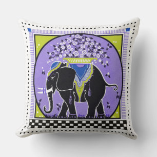 Coussin Elephant Parade en lavande