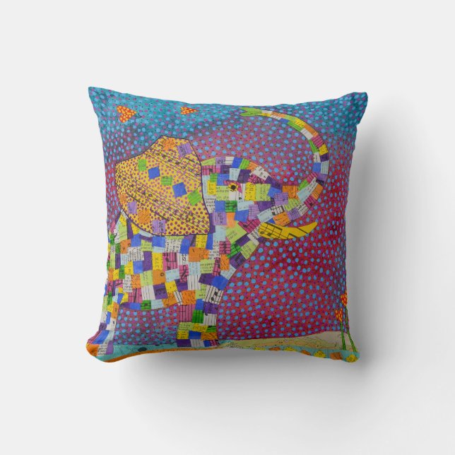 Coussin Éléphant piqué (Recto)