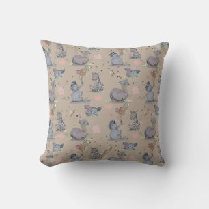 Coussin "Eleze Elephant & Polka Hen" Boganhues