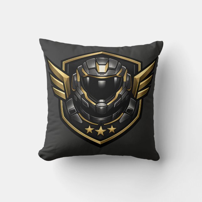 Coussin Elite Space Crew Exploration Division Throw Pillow (Recto)