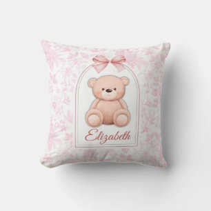 Coussin Elizabeth   Conception personnalisée d'ours en pel