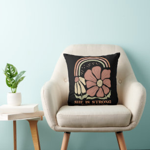 Coussin Elle est forte Bible Verse