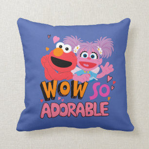 Coussin Elmo & Abby   Wow tellement adorable