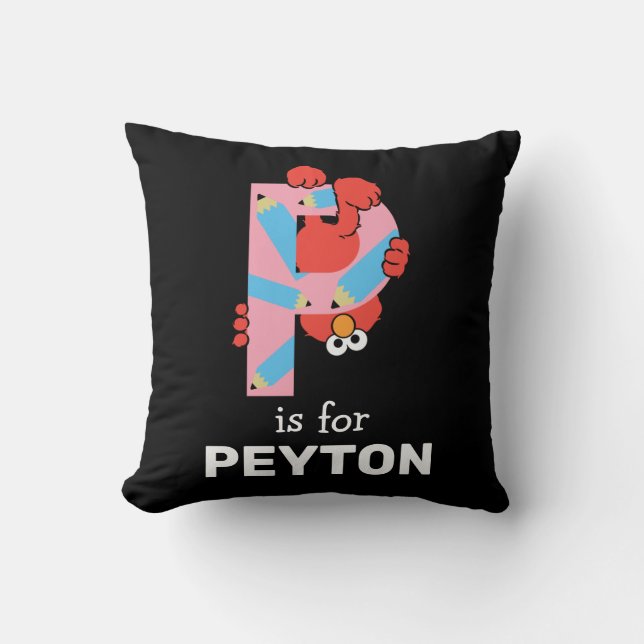 Coussin Elmo Alphabet | Crayon P (Recto)