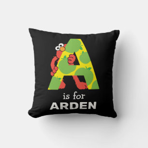 Coussin Elmo Alphabet Une pomme
