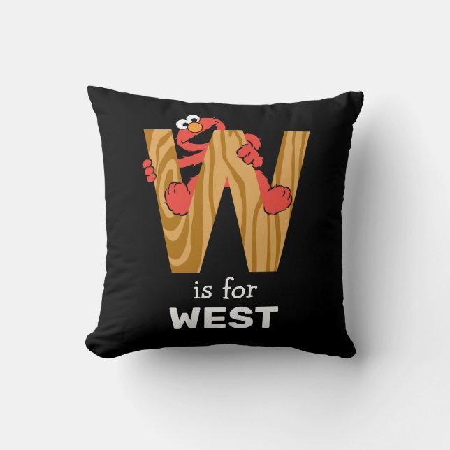 Coussin Elmo Alphabet | W Bois (Recto)