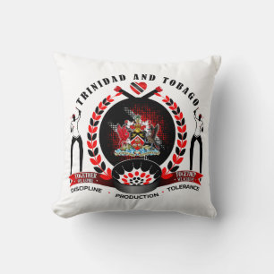 Coussin Emblème de la fierté nationale de Trinité-et-Tobag
