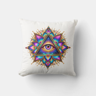 Coussin Emblème de prisme de lotus