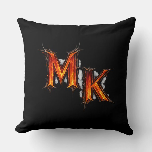Coussin Emblème gothique infernal MK (Recto)