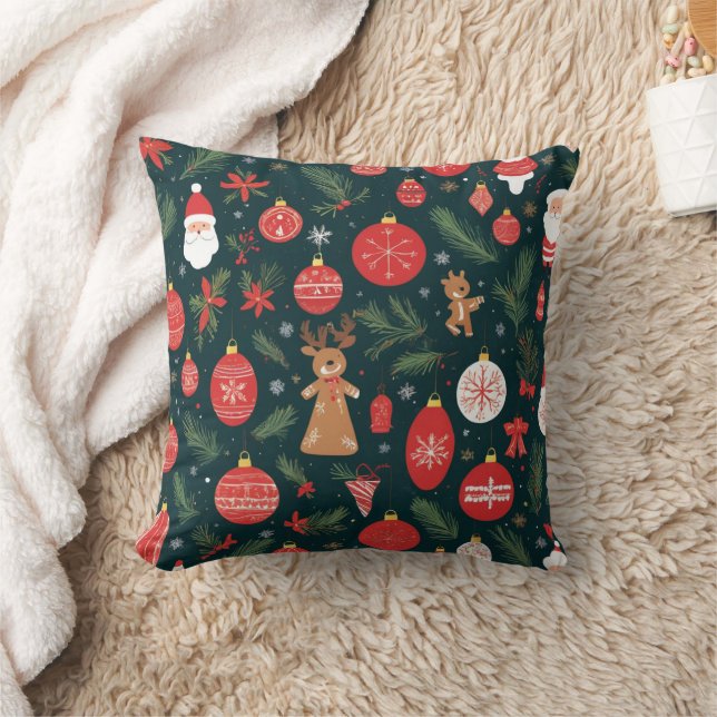 Coussin Embrasser l'esprit de Noël, Joyeux Noël (Couverture)