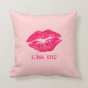 Coussin Embrassez-moi des lèvres