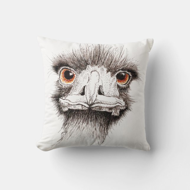 Coussin Émeu par Inkspot (Recto)