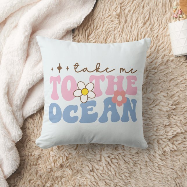 Coussin Emmenez-moi dans l'océan (Couverture)