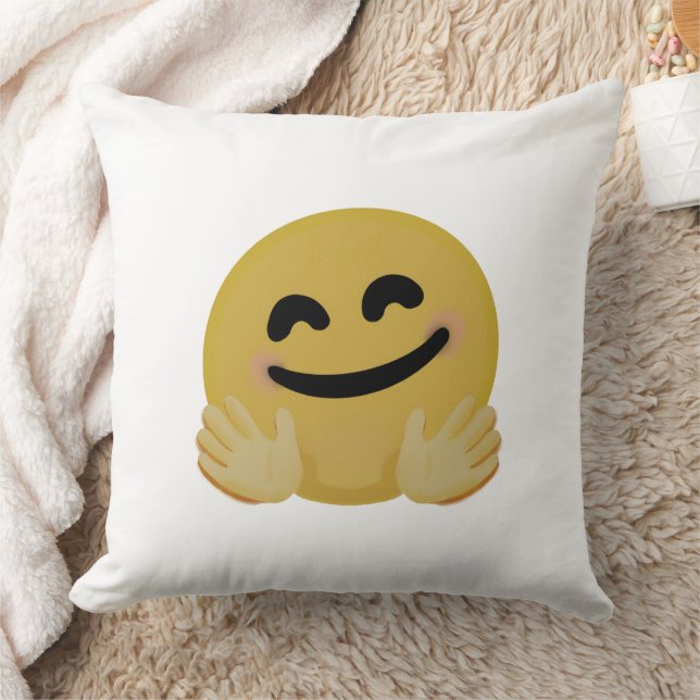 Coussin "Emoji Câlin"  (Couverture)