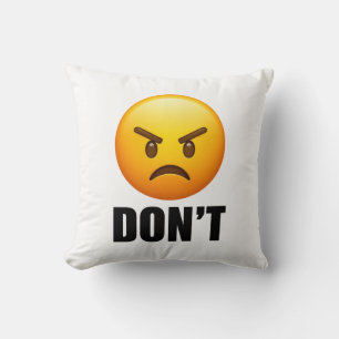 Coussin Emoji En Colère Ne Fait Pas