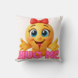 Coussin Emoji Mignon – Décoration de Maison Visage