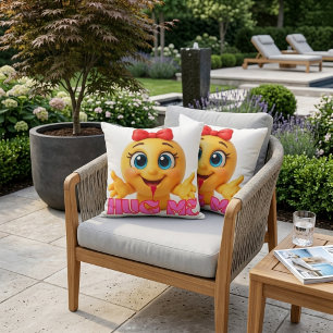 Coussin Emoji Mignon – Décoration de Maison Visage