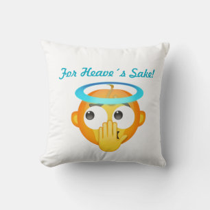 Coussin emoji Surprise angélique