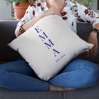 Coussin Empilage de nom gras vertical