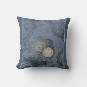 Coussin Empreinte bleue Steampunk