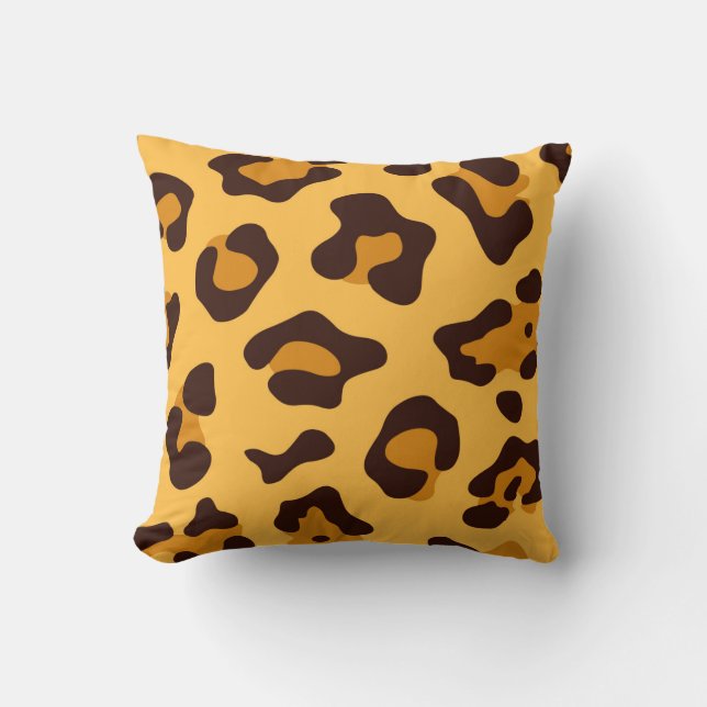 Coussin Empreinte de léopard (Recto)