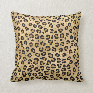 Coussin Empreinte de léopard élégant Wild Safari Jungle An