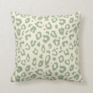 Coussin empreinte de léopard Sage Green et Poster de anima