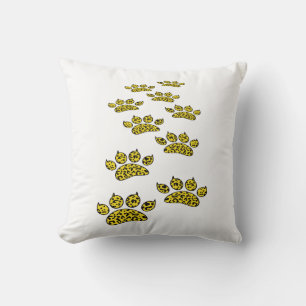 Coussin Empreinte de patte léopard