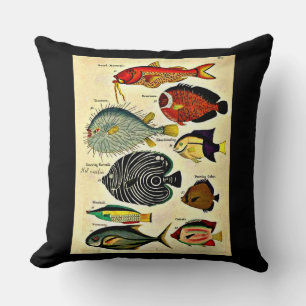 Coussin empreinte de poisson