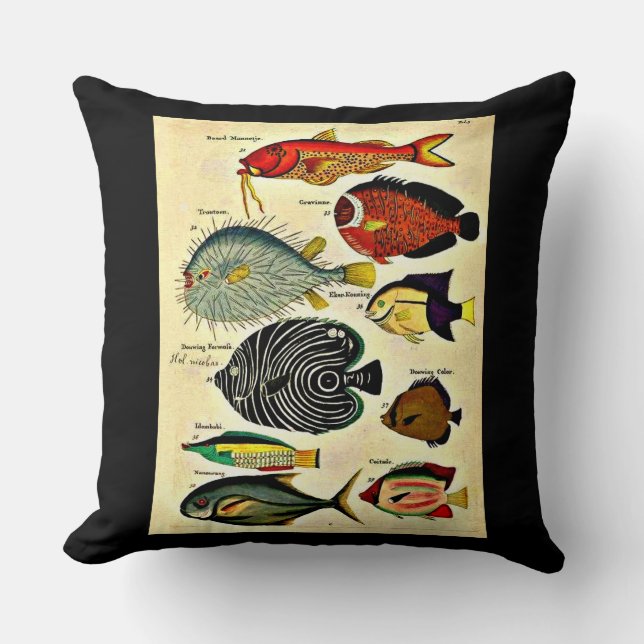 Coussin empreinte de poisson (Recto)