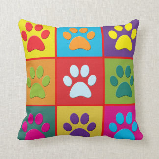 Coussin Empreintes de pattes de chien