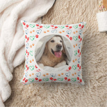 Empreintes de pattes de CHIENS mignons et COEURS A
