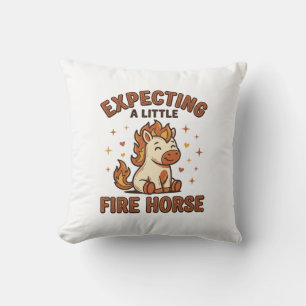 Coussin En attente d'un petit cheval de feu Vintage Baby S