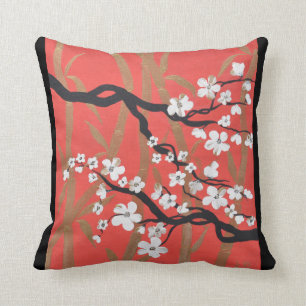Coussin en bambou de /Golden de fleurs de cerisier